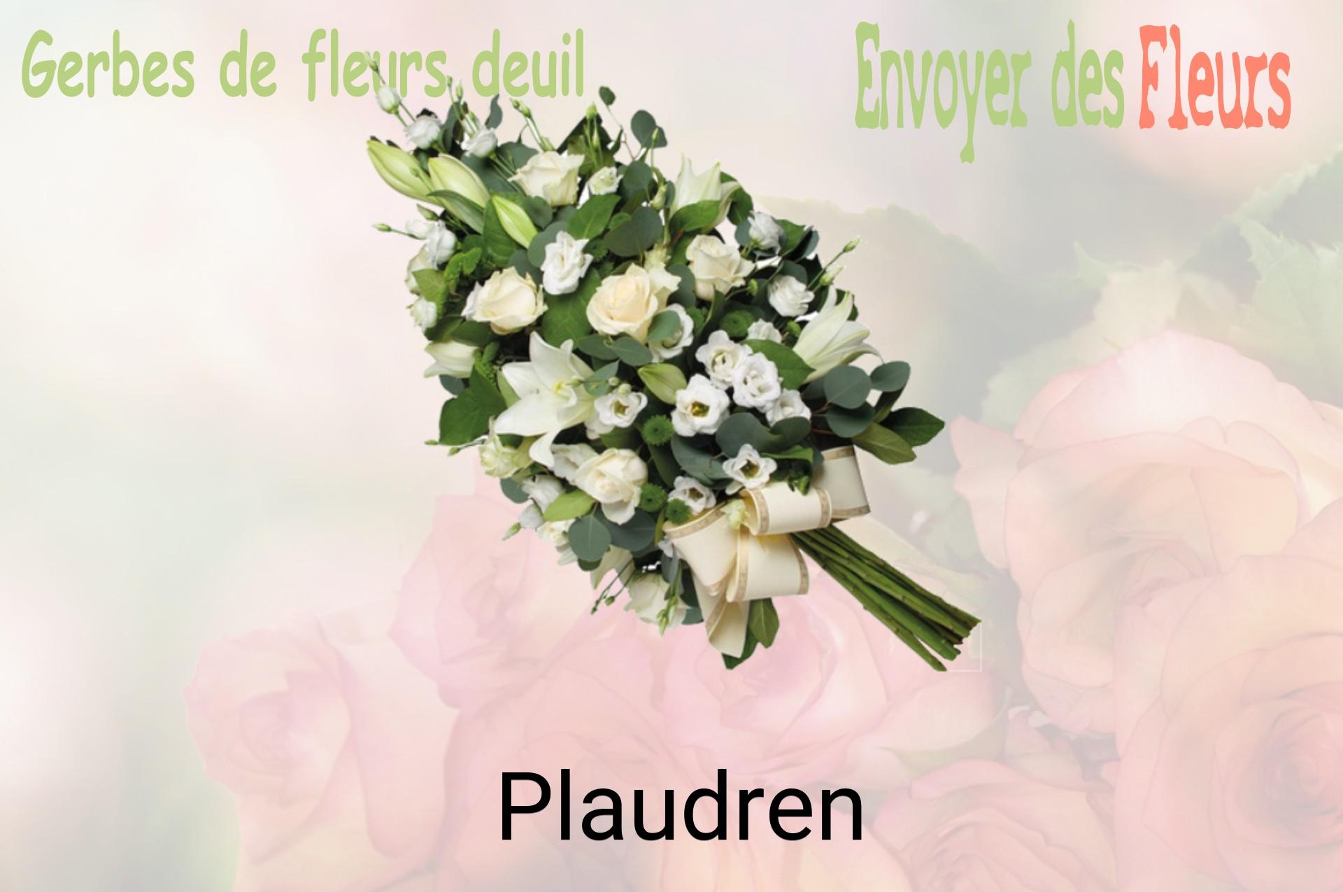 Gerbe de fleurs de deuil livrée à Plaudren